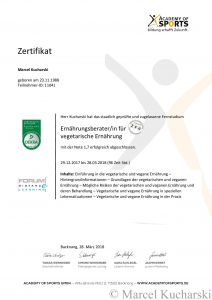 Ernährungsberater für vegetarische Ernährung in Cottbus Marcel Kucharski